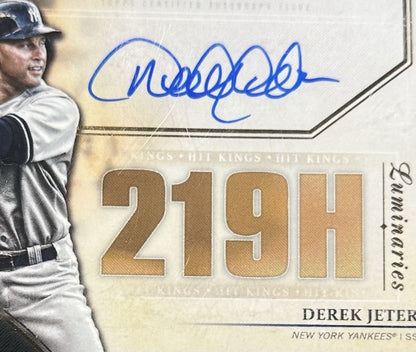 2020 Topps Luminaries Hit Kings Derek Jeter Mint Auto /15 NY Yankees Sealed HOF