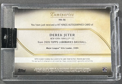 2020 Topps Luminaries Hit Kings Derek Jeter Mint Auto /15 NY Yankees Sealed HOF