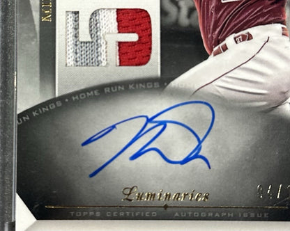 2021 Topps Luminaries Home Run Kings Mike Trout Auto 5HR Relic /15 Angels Sealed