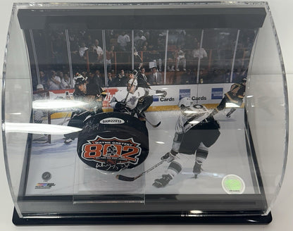 Wayne Gretzky Signed 802 All Time Goal Puck /99 Auto W/ Case Kings UDA COA HOF