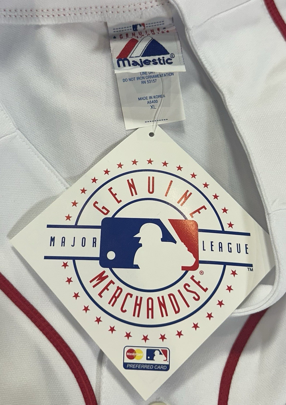 Kevin Youkilis Signed Majestic Red Sox Jersey Auto TRISTAR MLB NWT Size XL WS