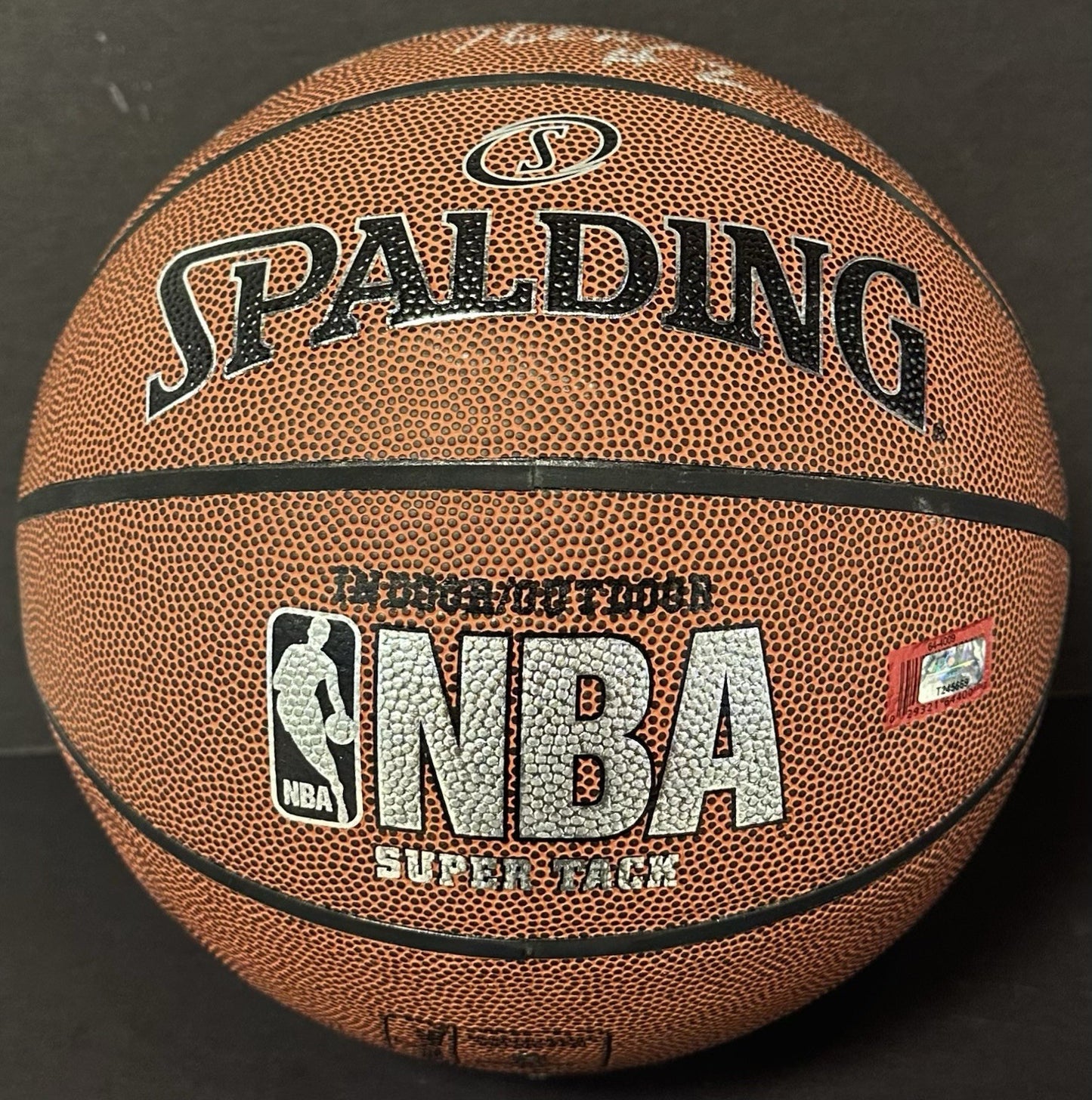 Moses Malone Signed Spalding I/O Basketball 76ers #2 2001 HOF Autograph Holo COA