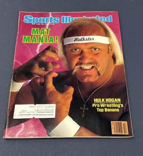 Hulk Hogan WWE WWF Wrestling 1st Sports Illustrated Magazine Rookie Mat Mania