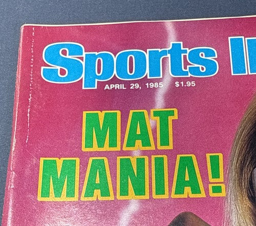 Hulk Hogan WWE WWF Wrestling 1st Sports Illustrated Magazine Rookie Mat Mania