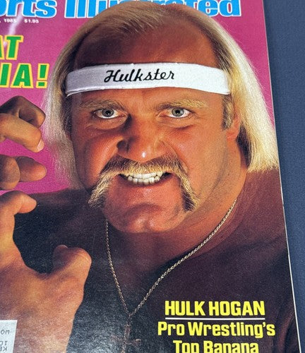 Hulk Hogan WWE WWF Wrestling 1st Sports Illustrated Magazine Rookie Mat Mania