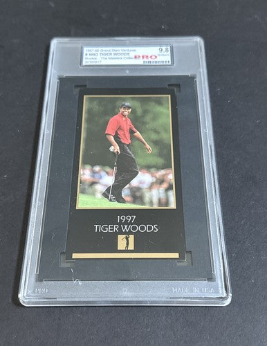 1997-99 Grand Slam Ventures Tiger Woods The Masters Rookie PRO 9.8 Mint Rc