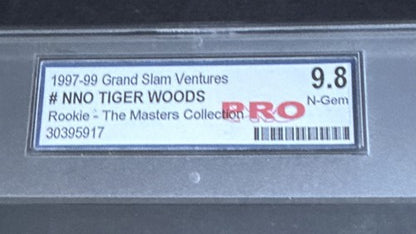 1997-99 Grand Slam Ventures Tiger Woods The Masters Rookie PRO 9.8 Mint Rc