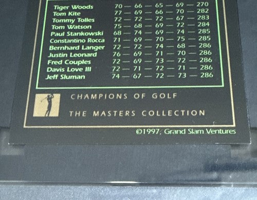 1997-99 Grand Slam Ventures Tiger Woods The Masters Rookie PRO 9.8 Mint Rc