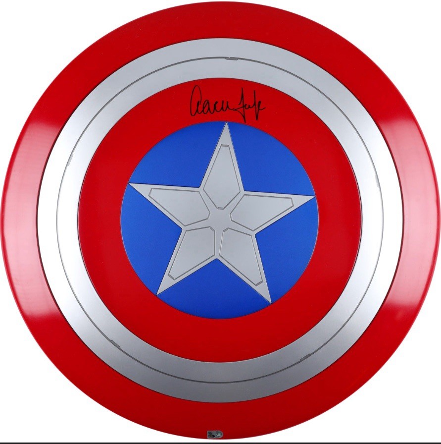 Aaron Judge Signed Marvel Captain America Shield Yankees Auto Fanatics MLB NIB