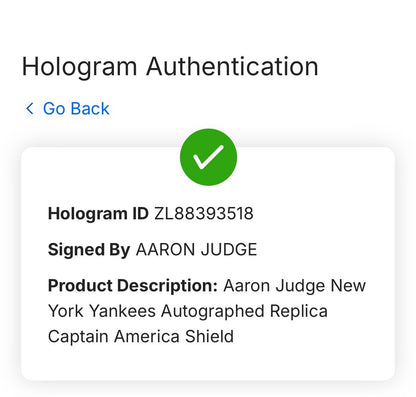 Aaron Judge Signed Marvel Captain America Shield Yankees Auto Fanatics MLB NIB