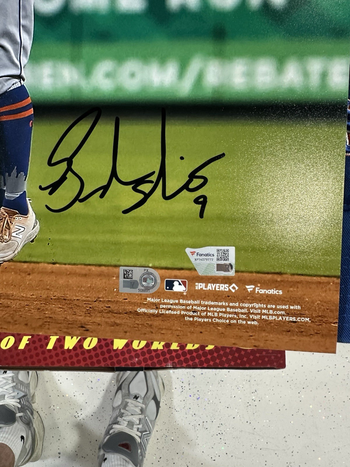 Francisco Lindor Brandon Nimmo Signed 16x20 Framed Photo Mets Auto Fanatics MLB