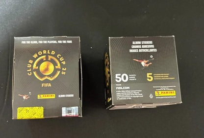 Club World Cup 2025 FIFA 50 Pack Panini Sticker Box NEW Sealed Mint