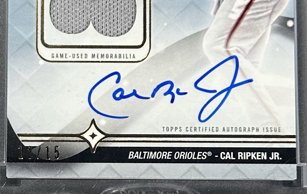 2023 Topps Luminaries Home Run Kings Cal Ripken Jr Mint Auto Patch /15 Sealed