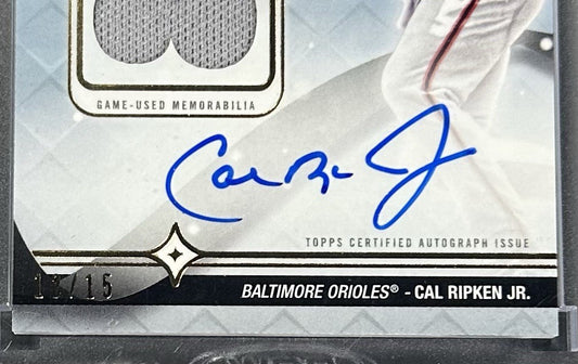 2023 Topps Luminaries Home Run Kings Cal Ripken Jr Mint Auto Patch /15 Sealed