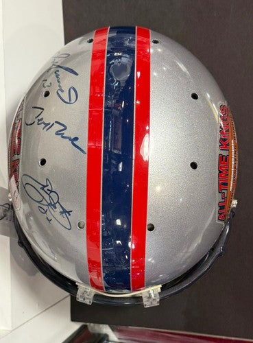 Dan Marino Emmitt Smith Jerry Rice Signed Pro All Time Kings Helmet Tristar /30