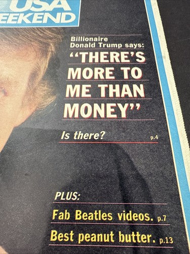 DONALD TRUMP New York Post Usa Weekend March 1989 Newspaper Billionaire