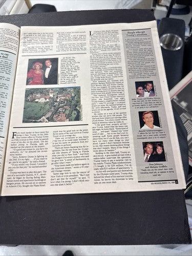 DONALD TRUMP New York Post Usa Weekend March 1989 Newspaper Billionaire