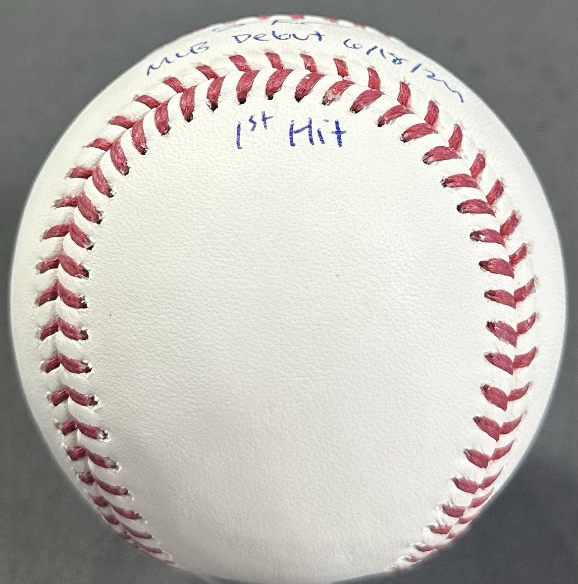 Ben Rice Signed Official MLB Baseball Yankees Debut 1st Hit /22 Auto Steiner COA
