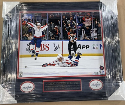 ALEXANDER OVECHKIN SIGNED 16x20 Framed CAPITALS Record #895 Goal Auto FANATICS