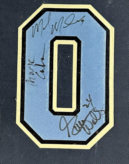 Jimmy V Valvano Dallas Reebok Jersey Framed Mark Cuban Signed Modano Auto Coa
