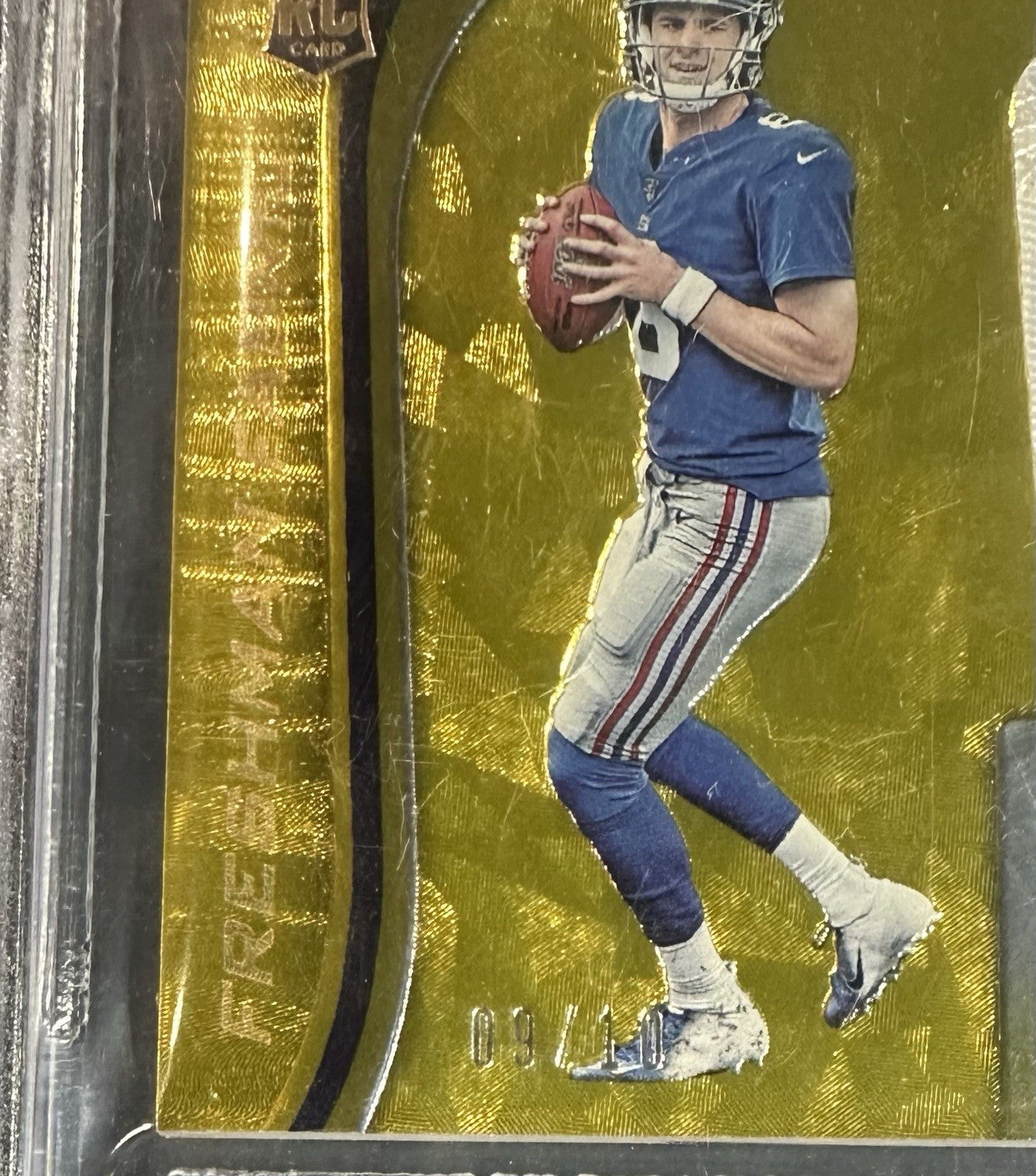 2019 Certified Daniel Jones Mirror Gold /10 Auto RPA Patch BGS 9.5/10 Colts RC