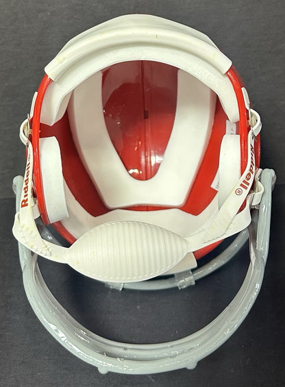 Len Dawson Signed Throwback KC Chiefs Mini Helmet HOF 87 Autograph Steiner COA