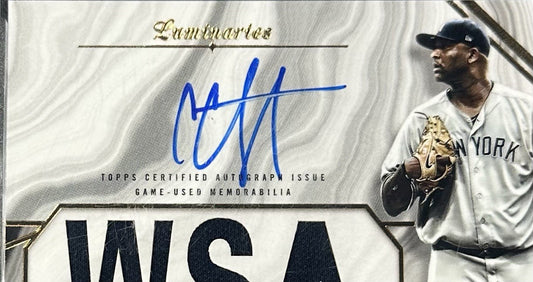 2022 Topps Luminaries Masters Mound CC Sabathia Yankees Mint Auto Relic /15 HOF