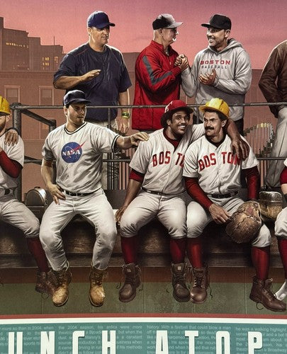 Boston Red Sox Fenway Lunch Monstah 12x36 Lithograph Photo David Ortiz Yaz Fisk