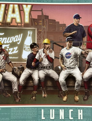 Boston Red Sox Fenway Lunch Monstah 12x36 Lithograph Photo David Ortiz Yaz Fisk