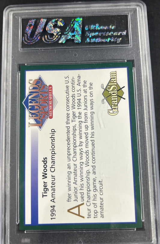 2001 Legends Sports 1994 Amateur Championship #Nno Tiger Woods USA 10 Gem Mint