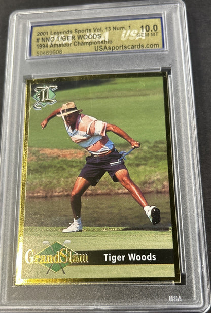 2001 Legends Sports 1994 Amateur Championship #Nno Tiger Woods USA 10 Gem Mint