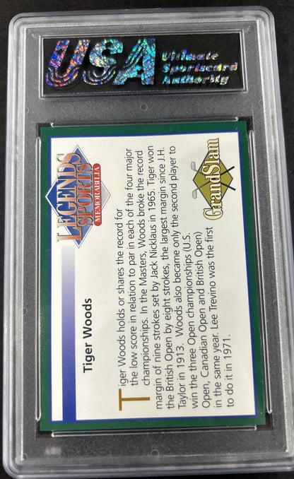 2001 Legends Sports 4 Major Championships #Nno Tiger Woods Usa 10 Gem Mint