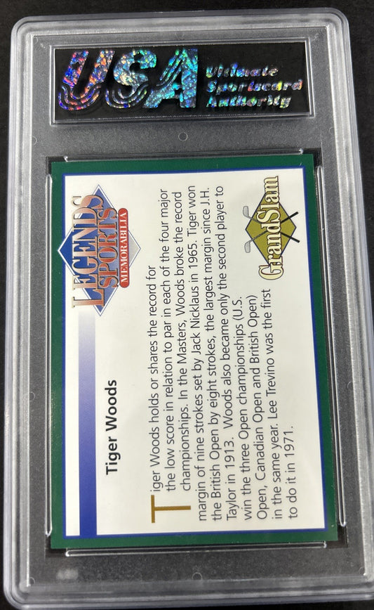 2001 Legends Sports 4 Major Championships #Nno Tiger Woods Usa 10 Gem Mint