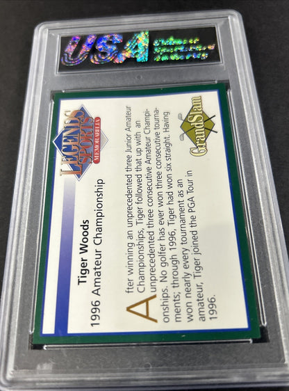 2001 Legends Sports 1996 Amateur Championship #Nno Tiger Woods USA Gem Mint 10