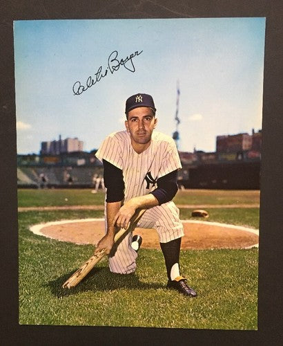 Clete Boyer 1964 Requena Yankee Stadium 8x10 Original Photo Stamped Auto Yankees