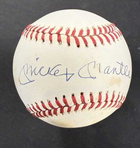 Mickey Mantle Signed Official AL Baseball NY Yankees Hof Auto Authentic CBM COA