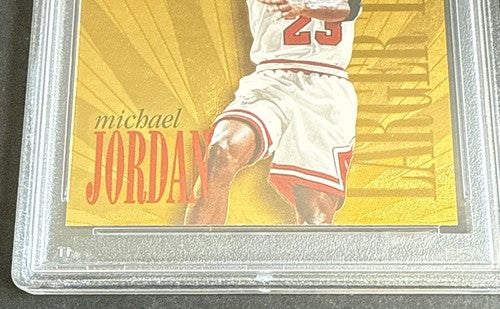 1995-96 Skybox Premium Larger than Life Michael Jordan Psa 8 Nm - Mint L1