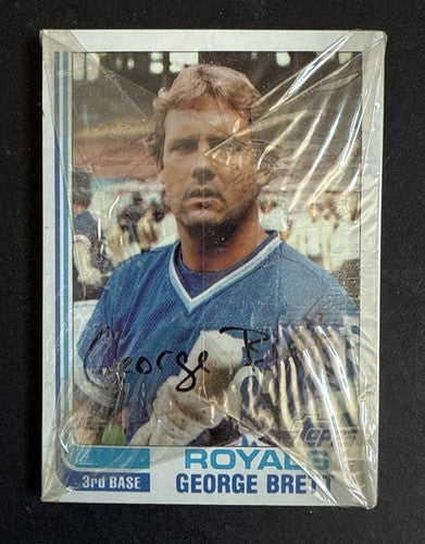1982 Topps Baseball Grocery Sealed cello Pack #200 George Brett Top HOF Mint