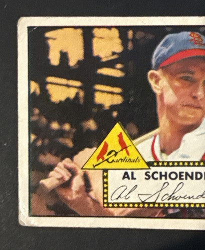 1952 Topps #91 Al Red Schoendienst HOF Centered Good - Vg