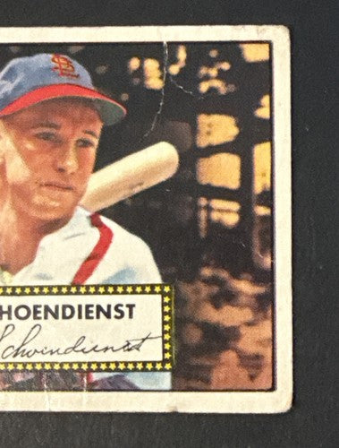 1952 Topps #91 Al Red Schoendienst HOF Centered Good - Vg