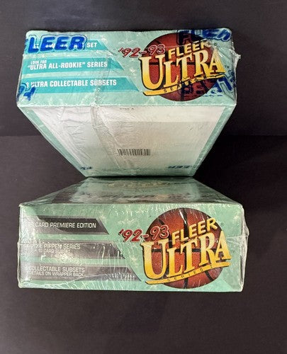 1992-93 Fleer Ultra Series 1 & 2 NBA Basketball Factory Sealed 2 Boxes Mint Box