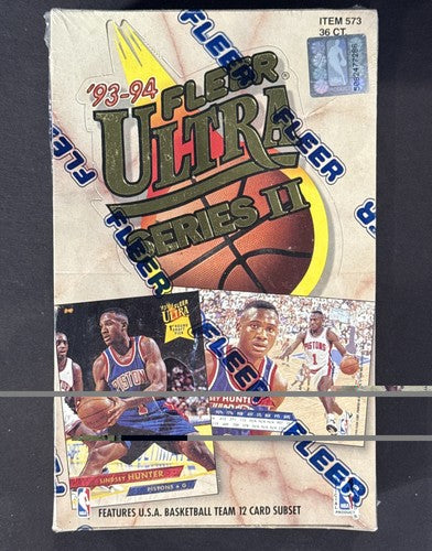 1993 94 Fleer Ultra NBA Basketball Series 2 Rare Factory Sealed 36ct Box Inserts