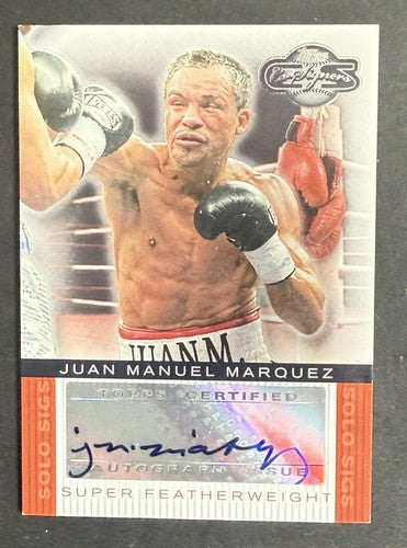 2008 Topps Co-Signers Juan Manuel Marquez Mint Auto Card Boxing SS-JM Solo Sigs