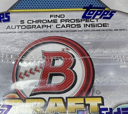 2023 Bowman Draft Chrome Baseball SUPER JUMBO HOBBY BOX 5 AUTO Factory SEALED