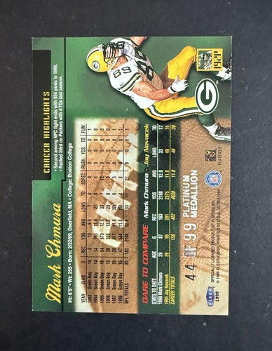 1999 Fleer Ultra MARK CHMURA Platinum Medallion /99 Green Bay Packers Mint