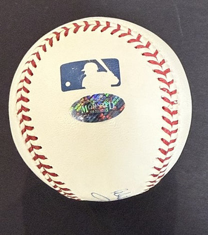 Whitey Ford Yankees Signed Official Baseball 8x Ws Champs Auto Mlb & Mounted Coa