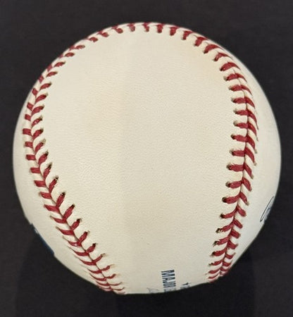 Whitey Ford Yankees Signed Official Baseball 8x Ws Champs Auto Mlb & Mounted Coa