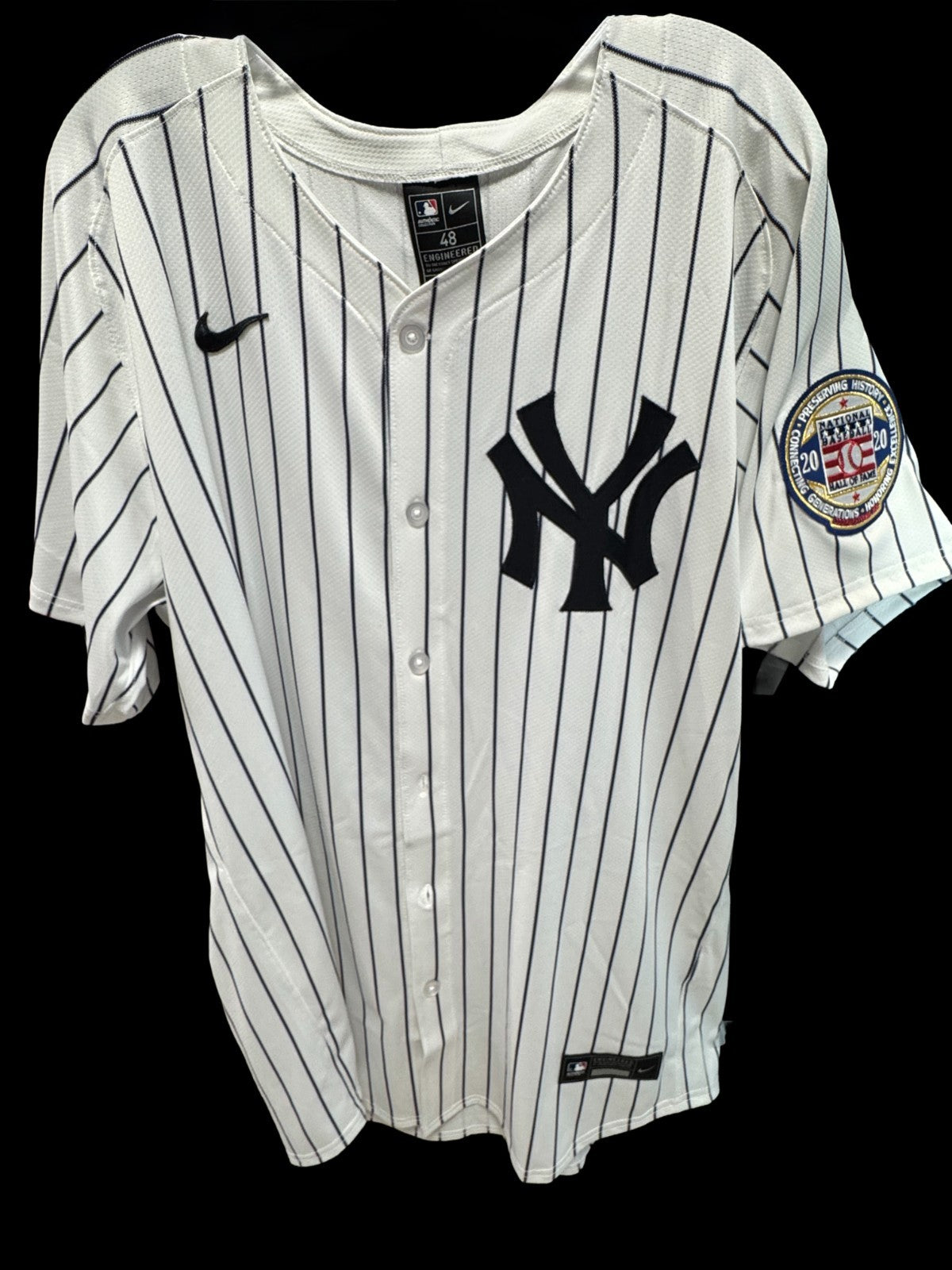 Derek Jeter Signed Nike #2 Pinstripe Authentic Jersey HOF 20 Insc Auto MLB COA