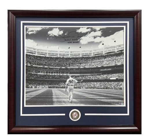 Mariano Rivera Signed 16x20 Framed Photo Enter Sandman 652 Saves Auto Steiner