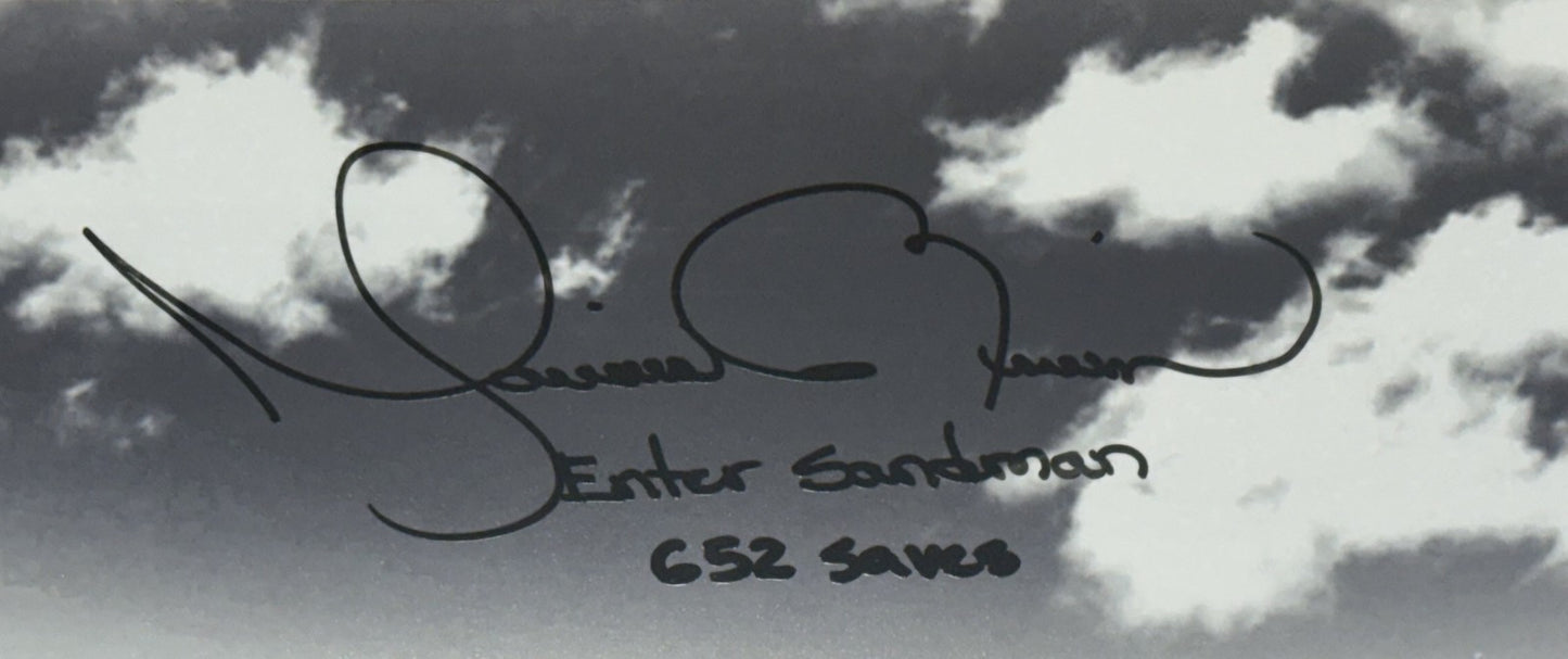 Mariano Rivera Signed 16x20 Framed Photo Enter Sandman 652 Saves Auto Steiner